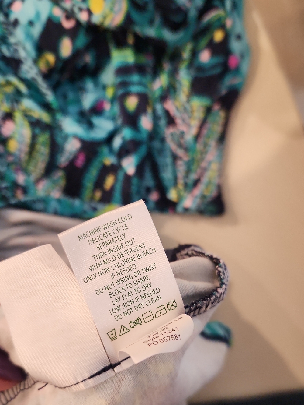 Lilly Pulitzer Tally Smocked Dress Catty Purrsonality Blue Long Sleeve Medium - Picture 8 of 11
